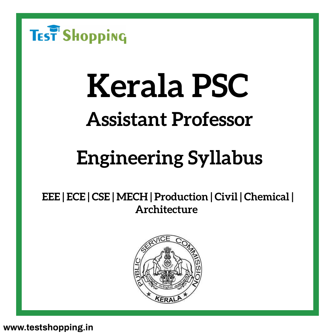 Kerala PSC Assistant Professor Engineering Syllabus 2023